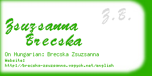 zsuzsanna brecska business card